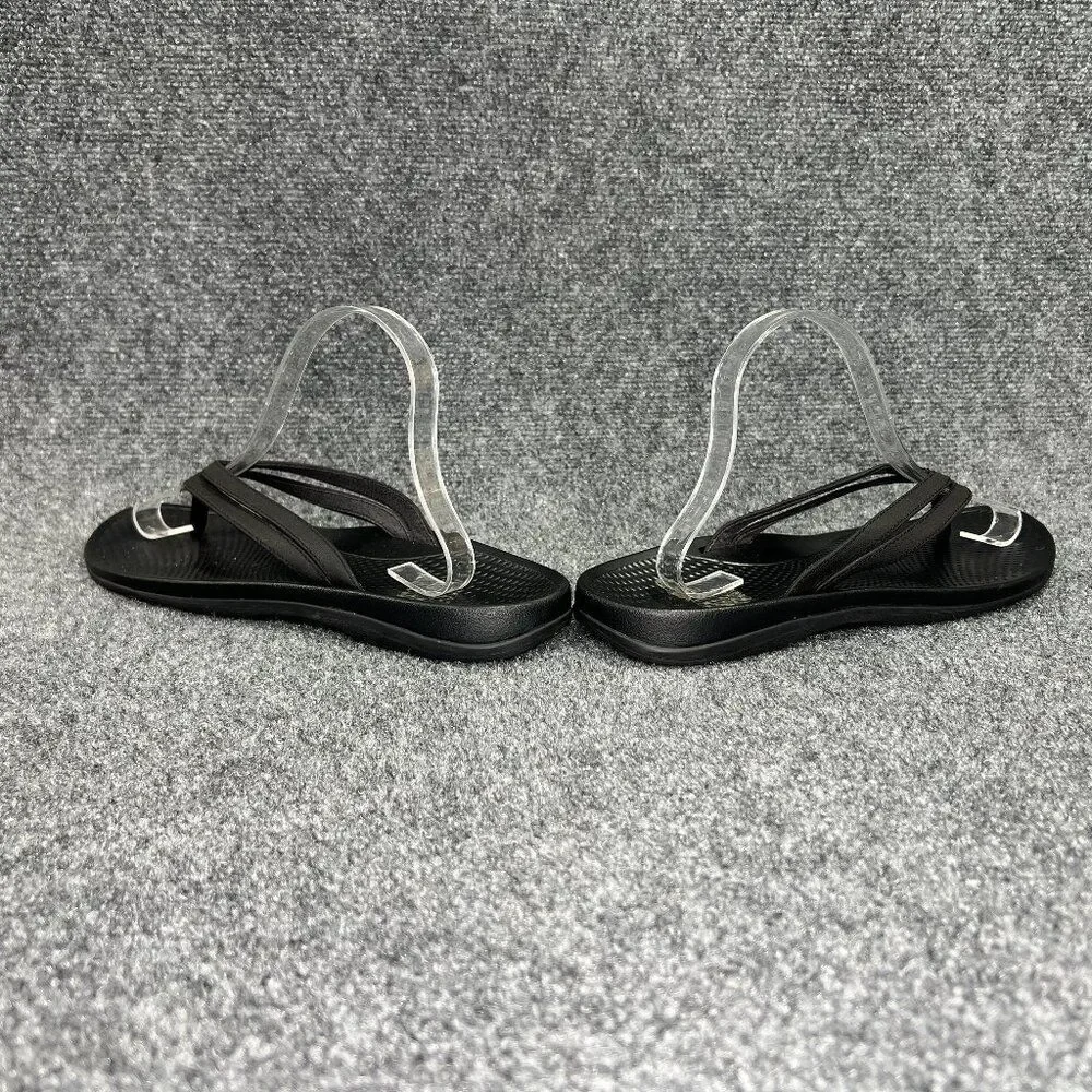 Superfeet Sandals Women's 11 Black Athletic Comfort Plantar Fasciitis Flip Flops
